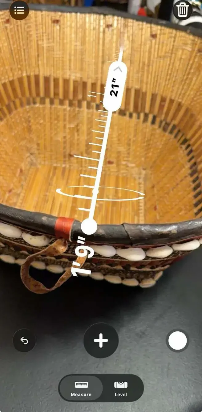 Vintage Handwoven Mossi Wedding Basket from Burkina Faso with Cowrie Shells and